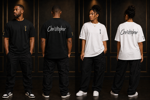Opening Doors black and white apparel with approved diamond-loop key